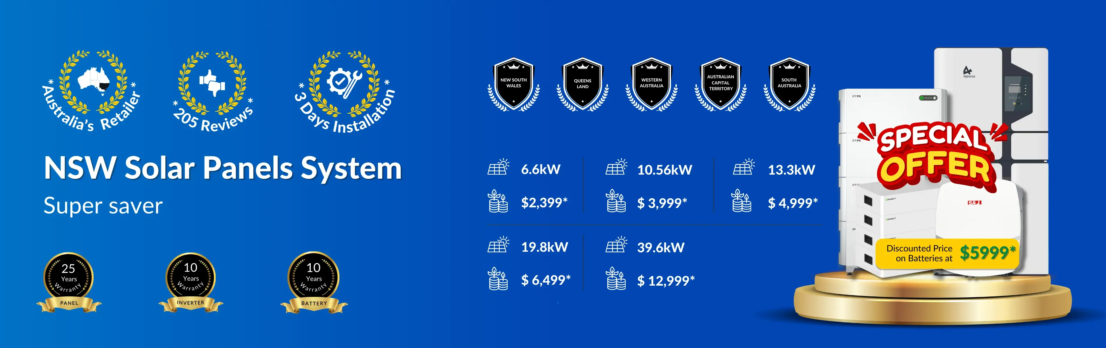 NSW Solar Panel System Banner