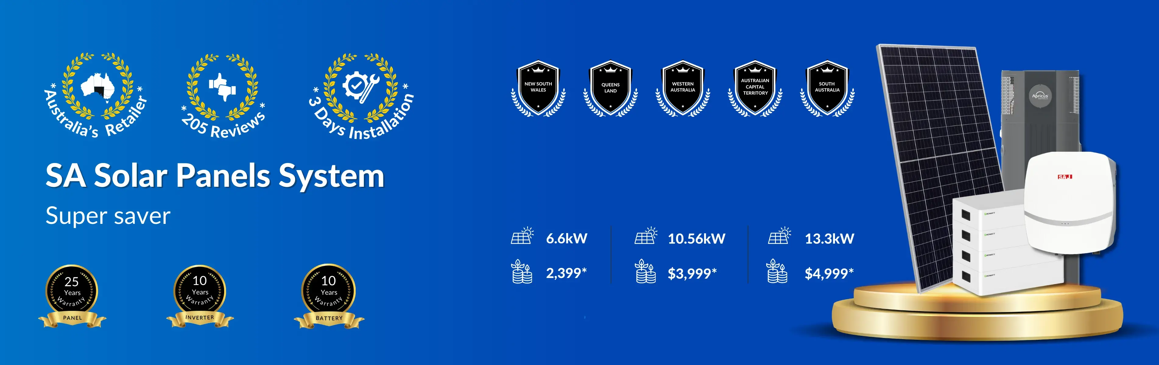 SA Solar Panel System Banner